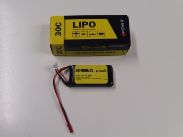 D-Power Lipo HD-1000 | 2S | 7,4V | 30C #220-HD10002